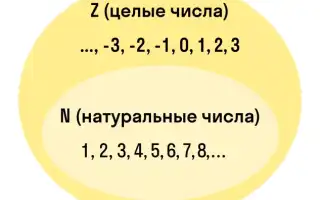 Какие числа называются целыми