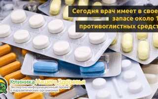 Наиболее действенные и популярные лекарства против глистов широкого спектра действия