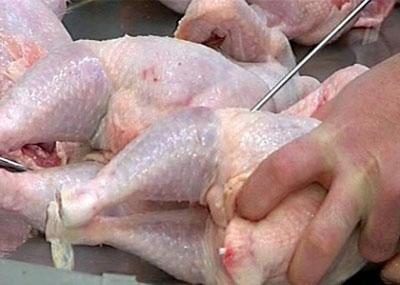 Накачивание курицы хлором