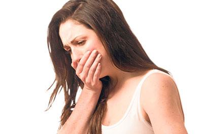 Тошнота у девушки