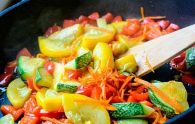 Тушение овощей