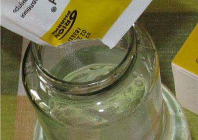 Приготовление раствора регидрона