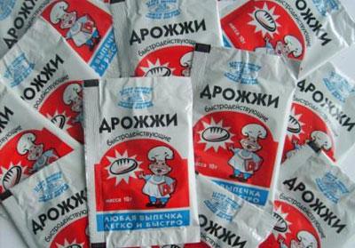 Сухие дрожжи