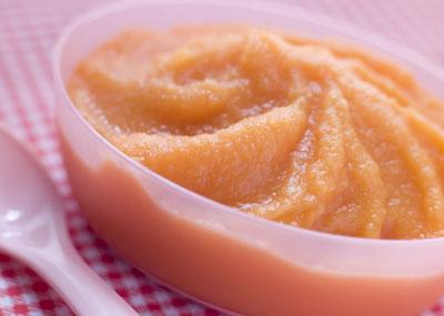 Пюре из яблока и моркови