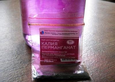 Раствор марганцовки