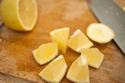 Резка лимона