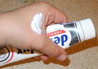 Зубная паста при ожоге