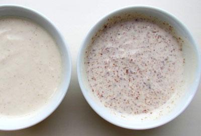 Кефир с льняной мукой