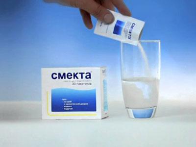 Растворение смекты в воде