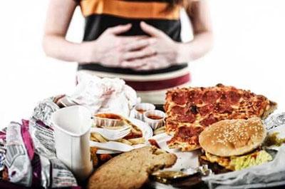 Проблемы с желудком после переедания