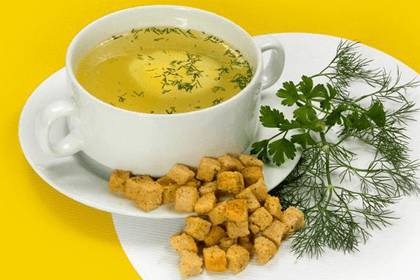 Куриный бульон после отравления