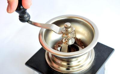 Семена расторопши в кофемолке