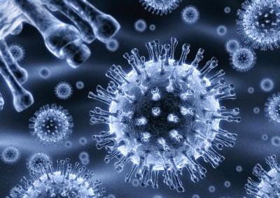 Ротавирус под микроскопом