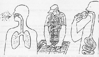 Пути отравления ядами