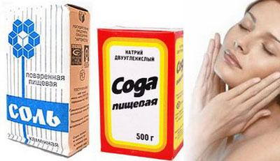 Соль и сода для маски