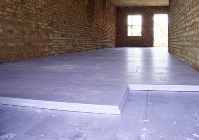 Утепление пола комнаты пенопластом